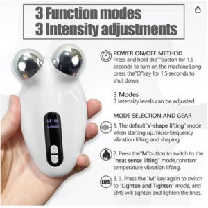 Mini Microcurrent Face Lift Device Roller - Wrinkle Remover & Skin Toner